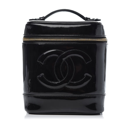 Chanel Patent Vanity Cosmetic Case Black 1 of 11
