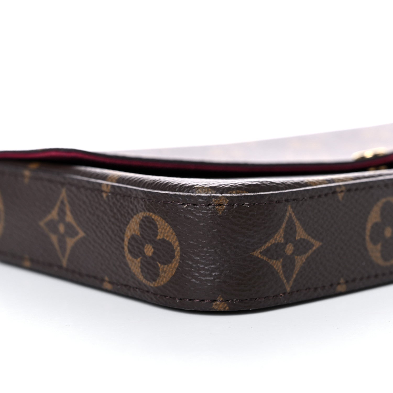 Louis Vuitton Monogram Pochette Felicie Chain Wallet Fuchsia 8 of 10