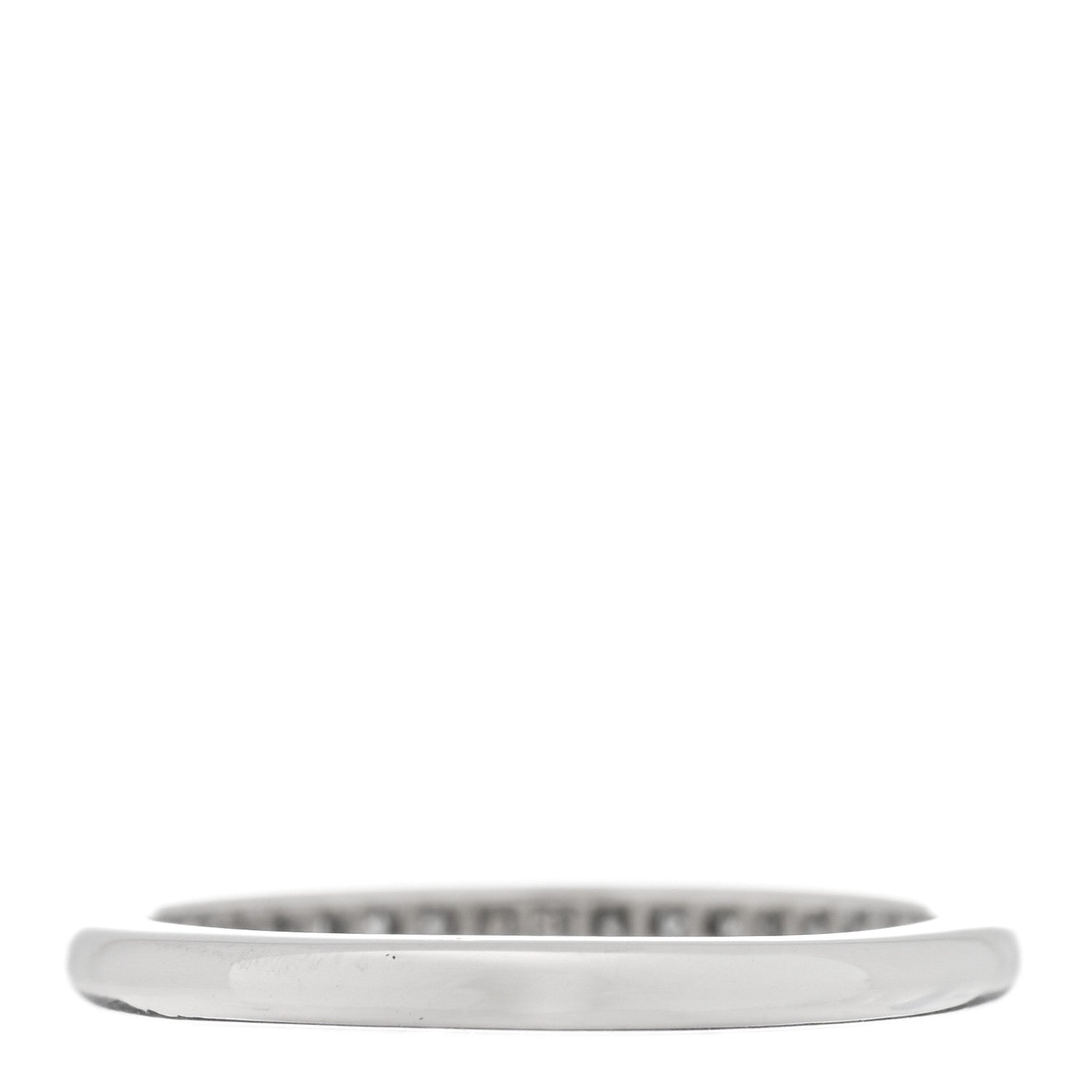 Tiffany Platinum Diamond .20ctw Half Circle Soleste Band Ring 50 5.5 3 of 4