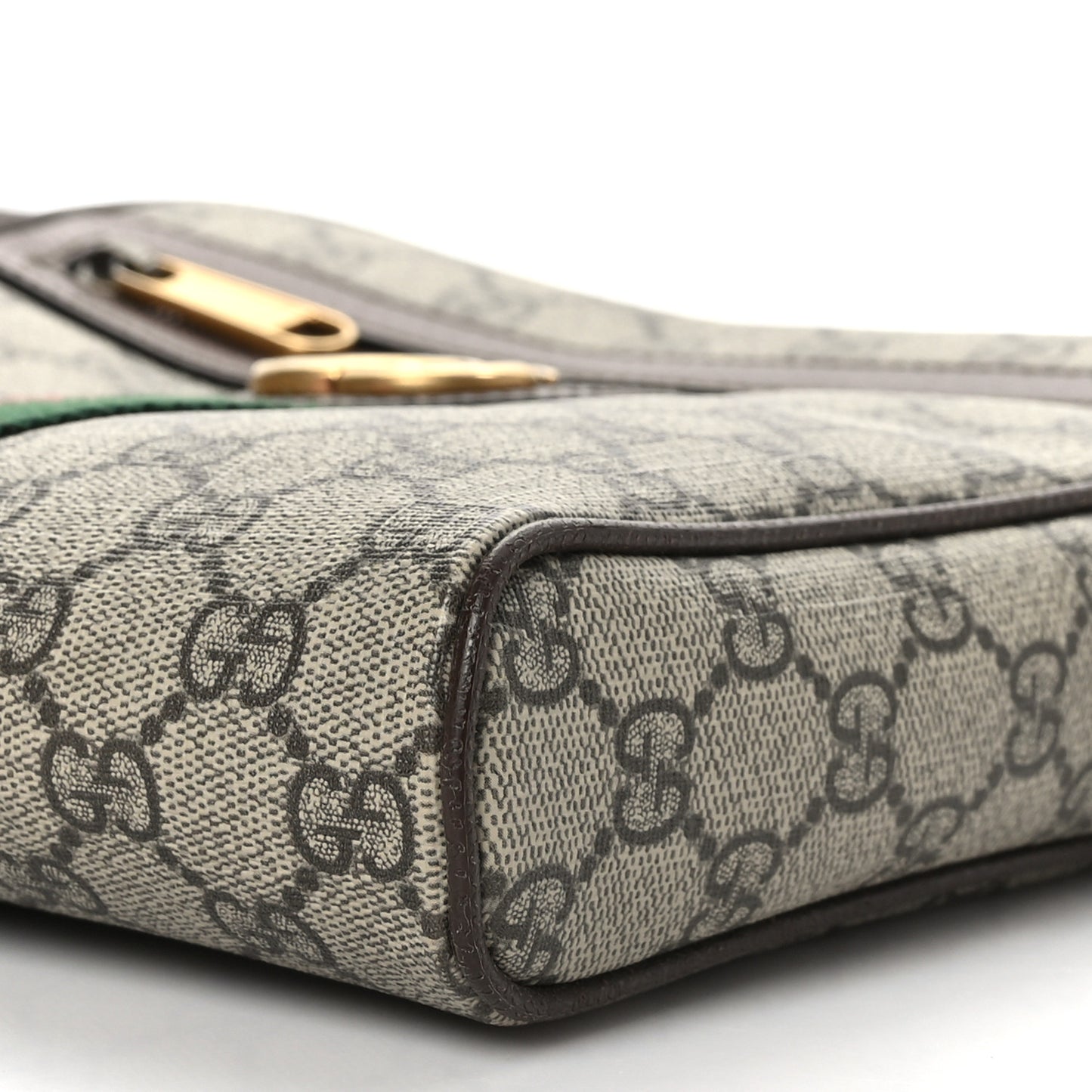 GG Supreme Monogram Web Small Ophidia Messenger Bag Brown