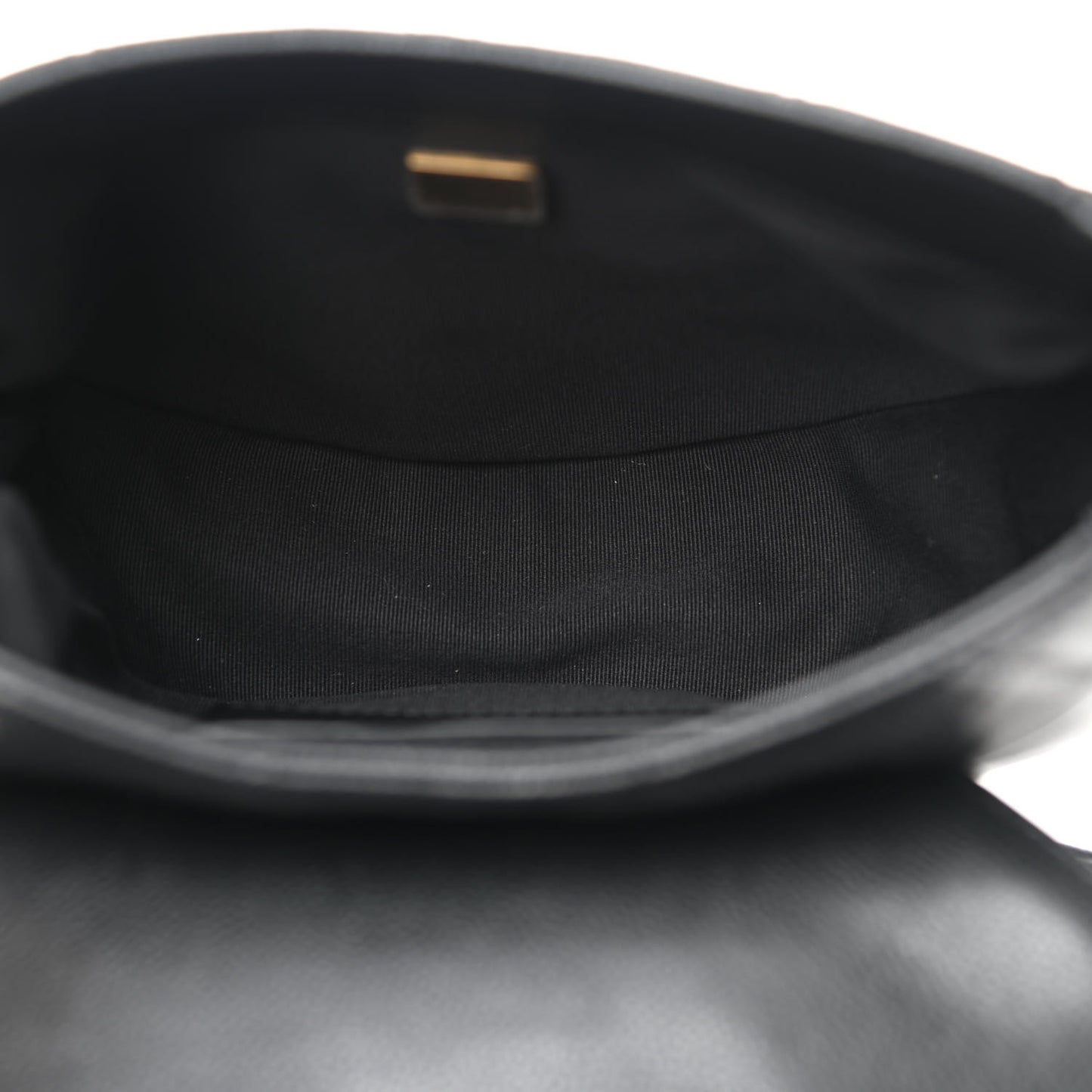 Caviar Quilted Small Messenger Flap Black