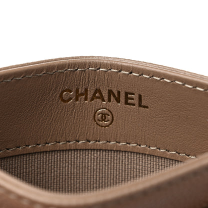 Chanel Caviar Quilted Card Holder Dark Beige 6 of 8