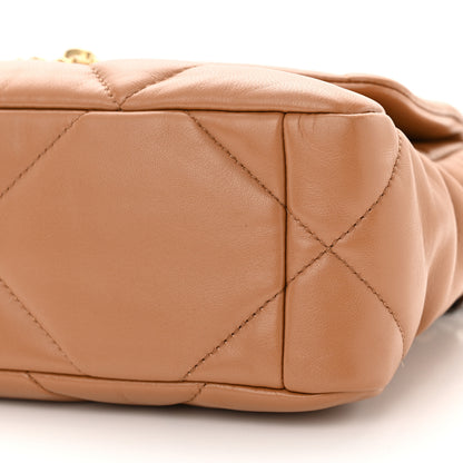 Chanel Lambskin Quilted Medium Chanel 19 Flap Brown 10 of 10