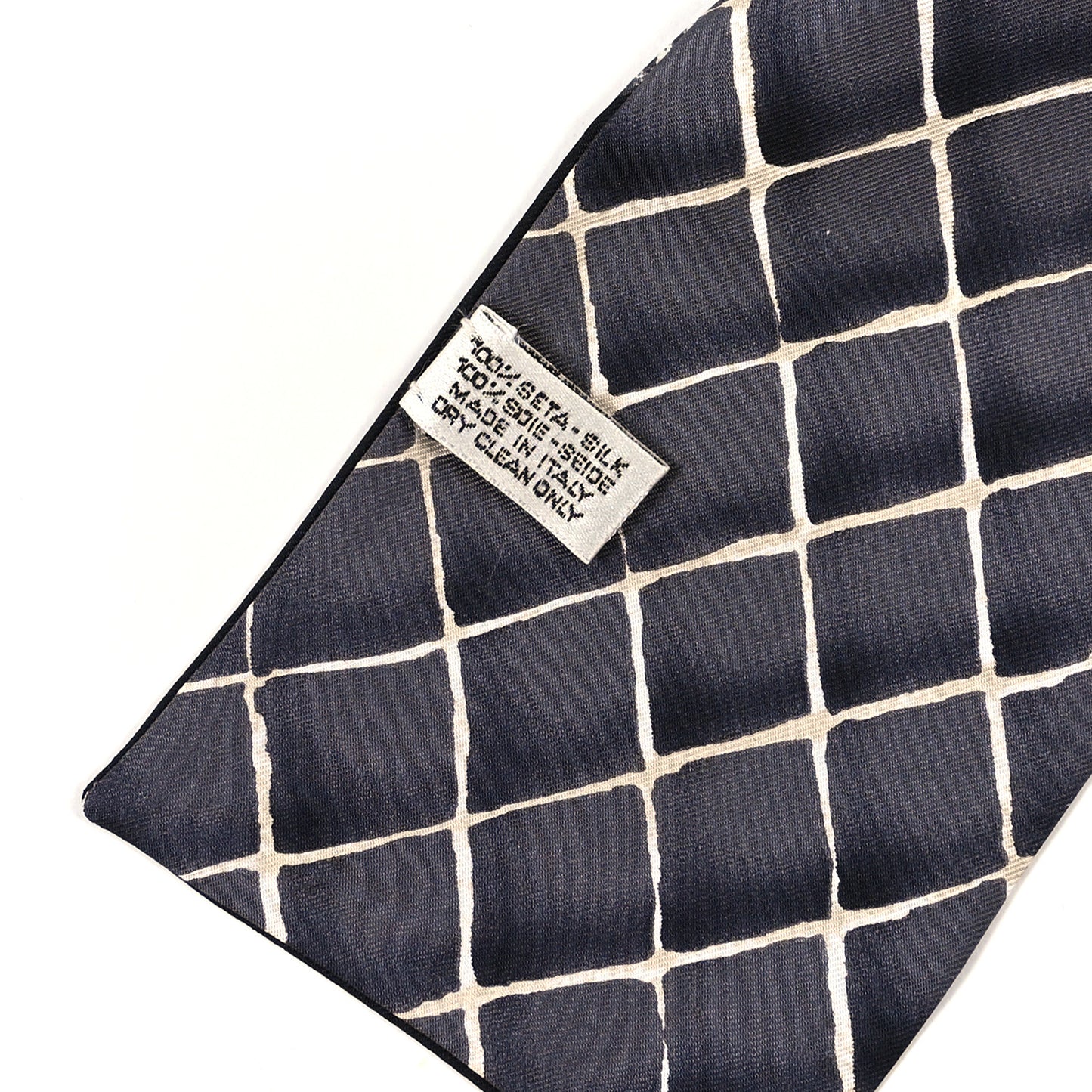 Silk Camellia Bandeau Scarf Black White Grey