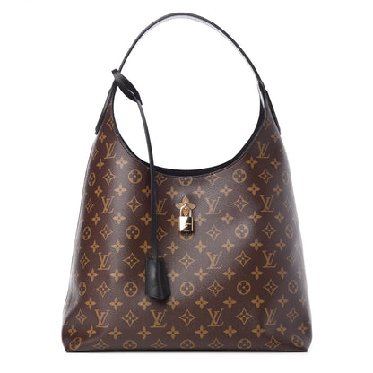 Louis Vuitton Monogram Flower Hobo Black 1 of 12