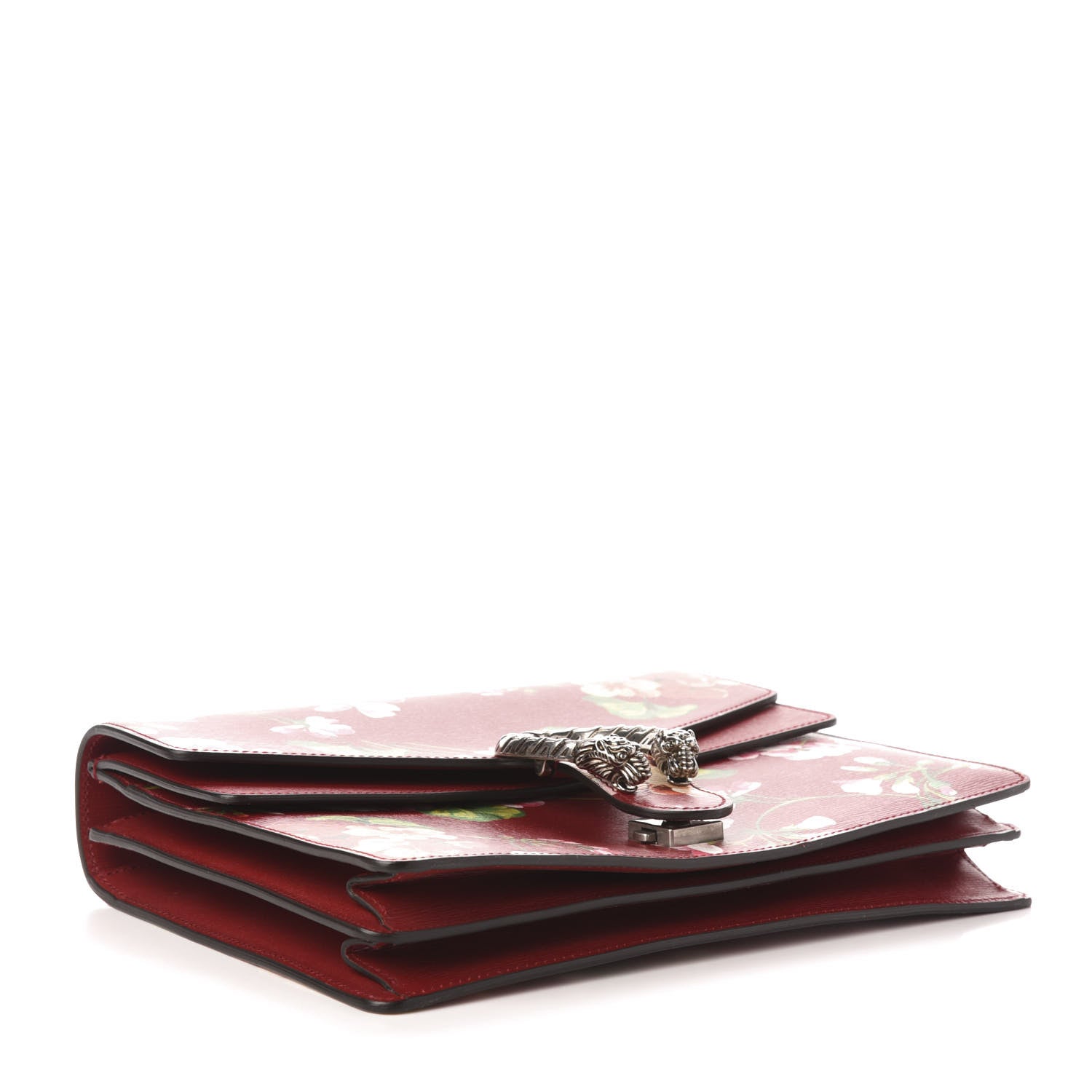 Gucci Calfskin Blooms Print Medium Dionysus Shoulder Bag Romantic Cherry Multicolor 4 of 13