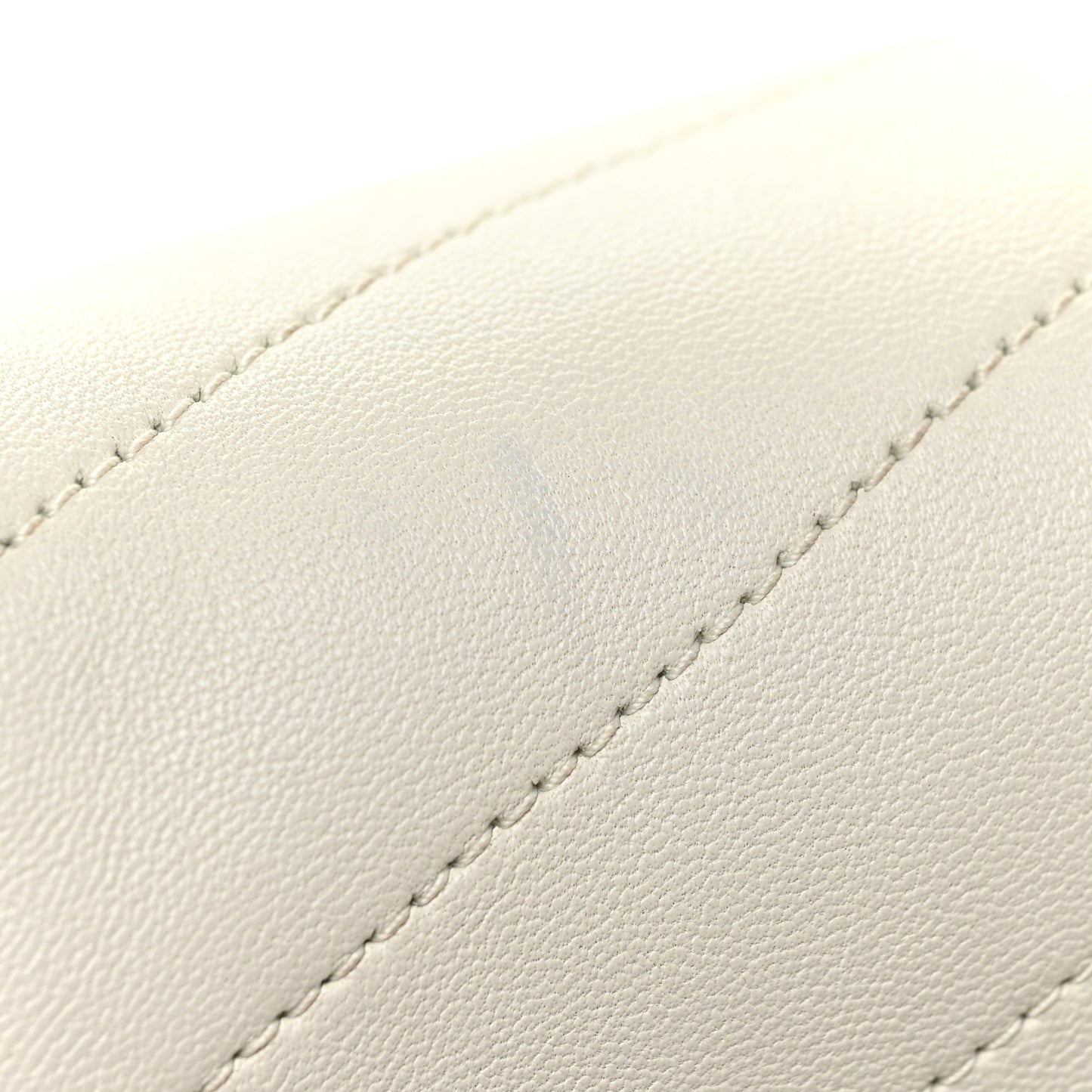 Lambskin Matelasse Monogram Medium Niki Chain Satchel Ivory