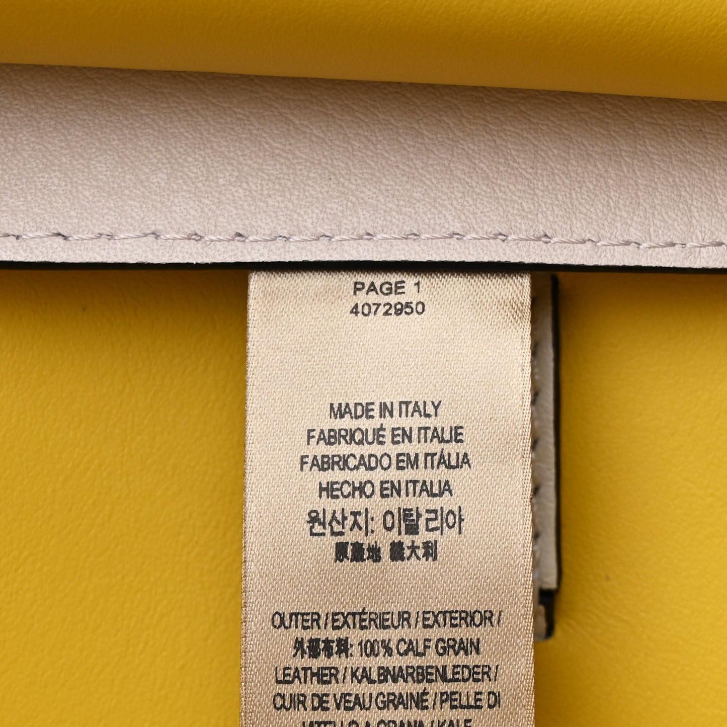 Soft Grain Calfskin Large Belt Bag Chalk White