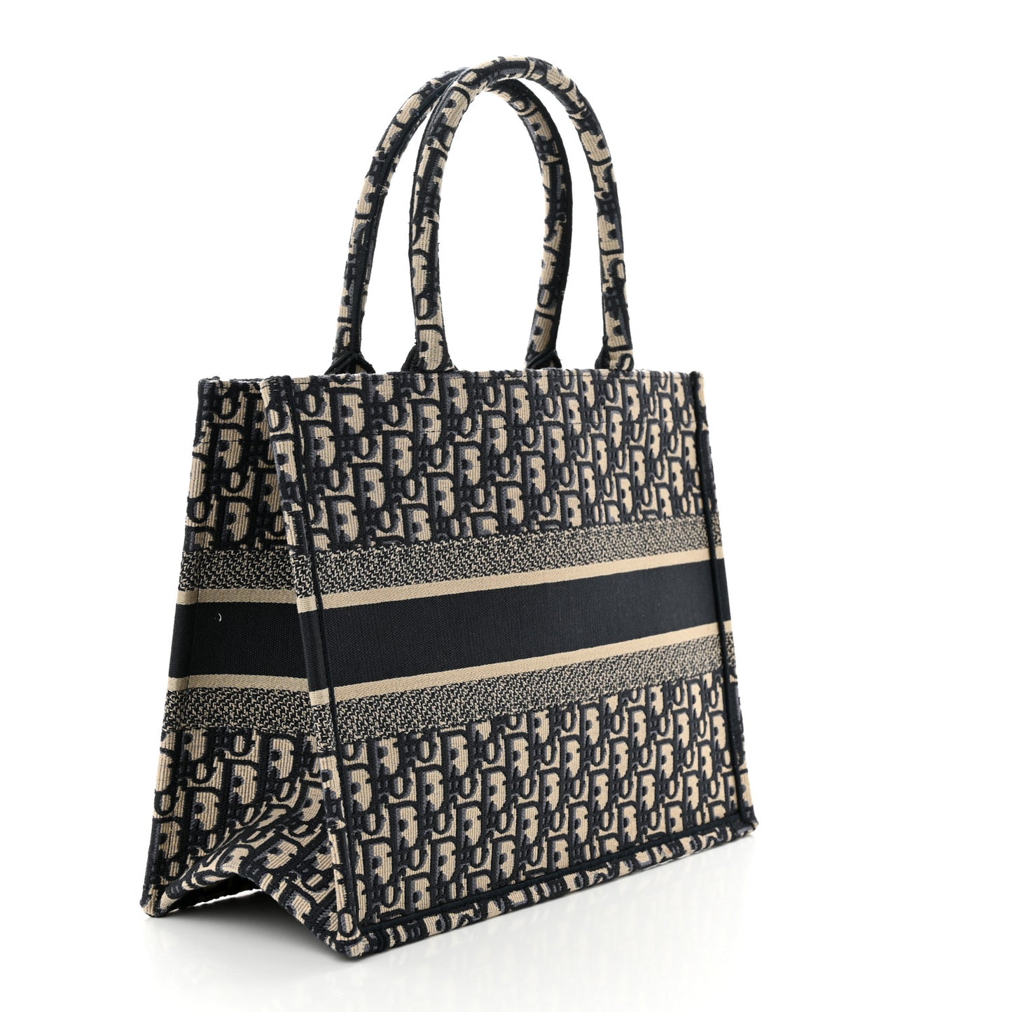 Oblique Medium Book Tote Blue Multicolor