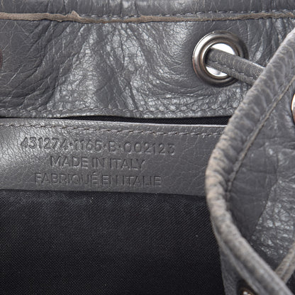 Balenciaga Agneau Silver Metallic Edge Hardware Backpack Gris Cendre 7 of 23