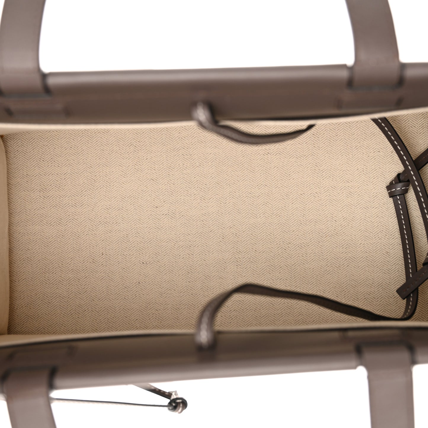 Soft Grained Calfskin Small Cushion Tote Ebony