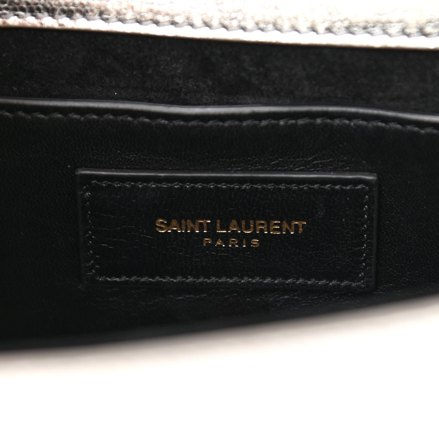 Saint Laurent Metallic Calfskin Small Classic Monogram Kate Tassel Satchel Silver 6 of 9