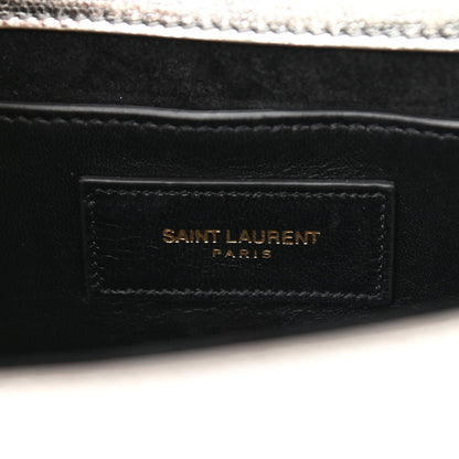 Saint Laurent Metallic Calfskin Small Classic Monogram Kate Tassel Satchel Silver 6 of 9