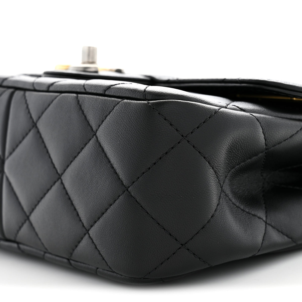 Chanel Lambskin Quilted Small Coco Clips Single Flap Black 10 of 10
