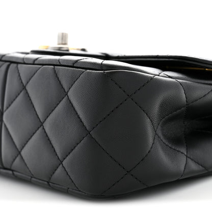 Chanel Lambskin Quilted Small Coco Clips Single Flap Black 10 of 10