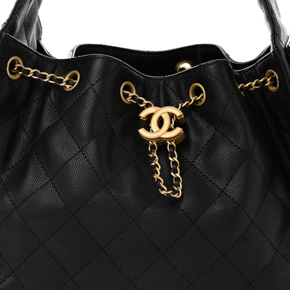 Chanel Caviar Quilted Small Chanel 25 Handbag Black 8 of 10