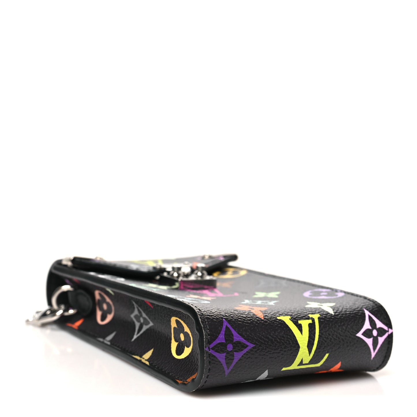 LV X TM Monogram Multicolor Phone Pouch Metis Black