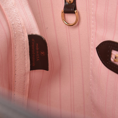 Louis Vuitton Damier Ebene Neo Neverfull MM Rose Ballerine 7 of 17