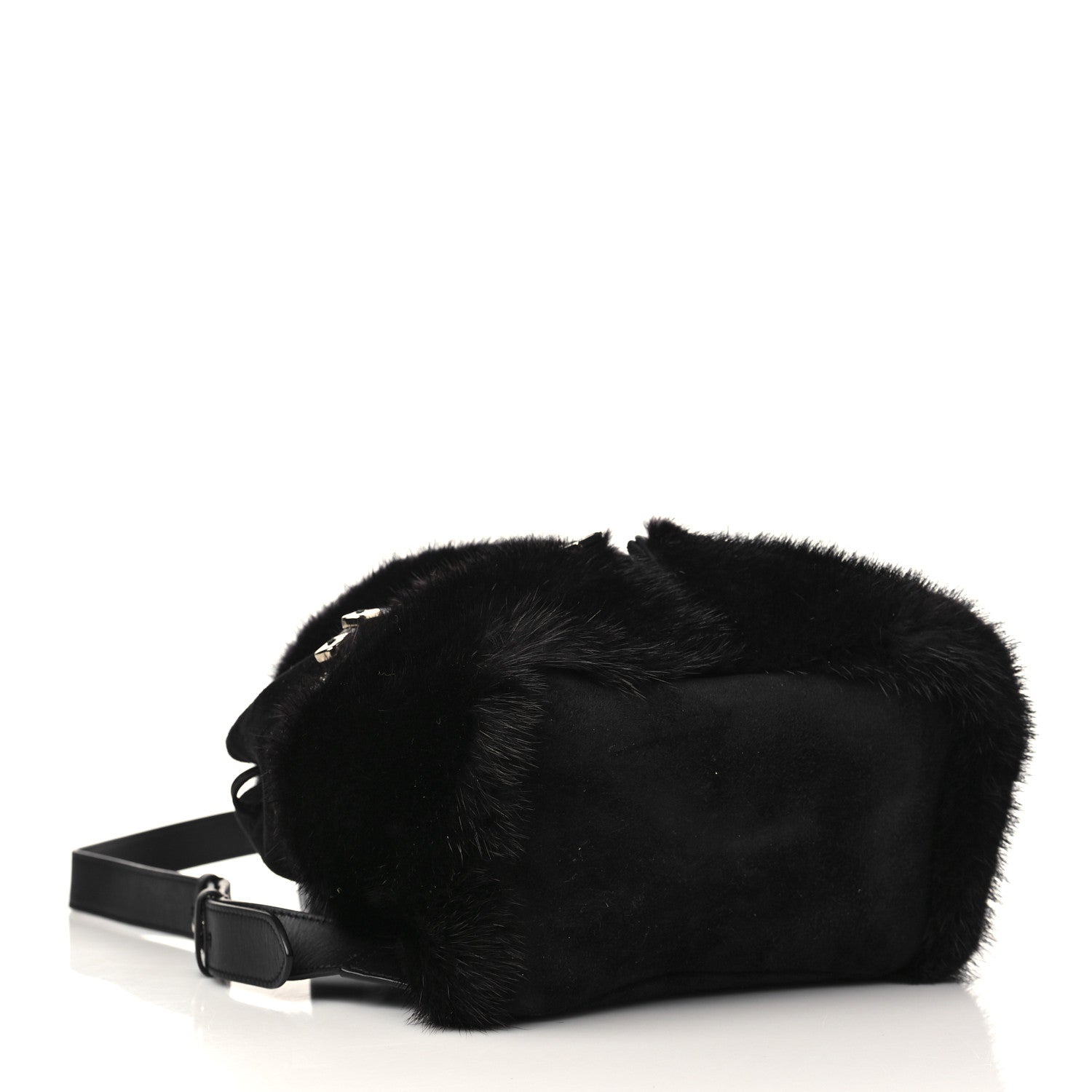 Salvatore Ferragamo Mink Clafskin Gancini Jam Backpack Black 3 of 5