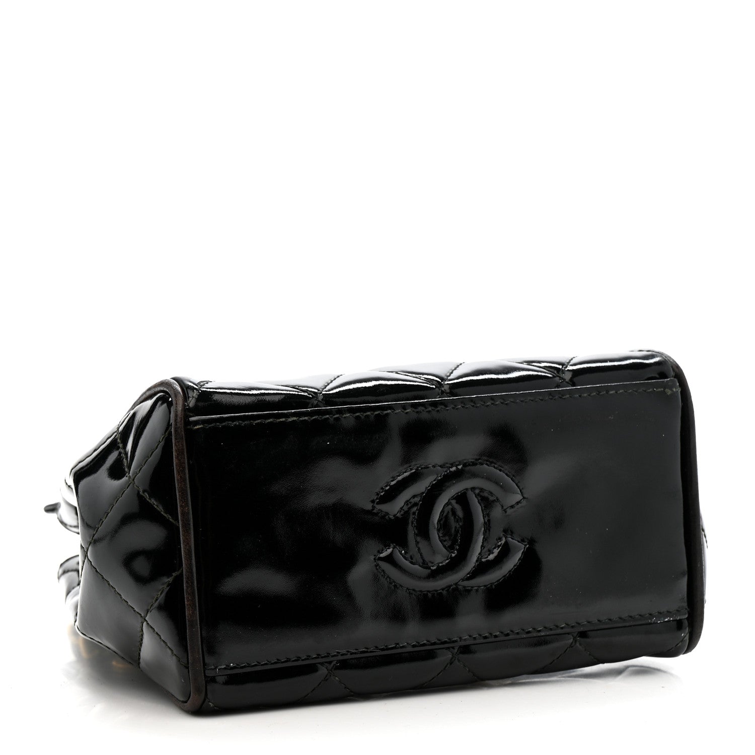 Chanel Patent Quilted Mini Shoulder Bag Black 4 of 15