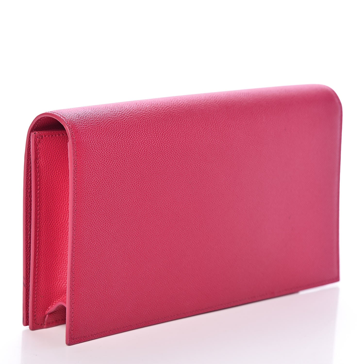 Saint Laurent Grain De Poudre Classic Monogram Kate Clutch Lipstick Fuchsia 3 of 9