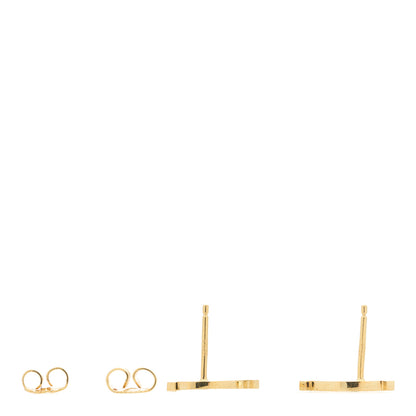 Tiffany 18K Yellow Gold T Smile Stud Earrings 4 of 5