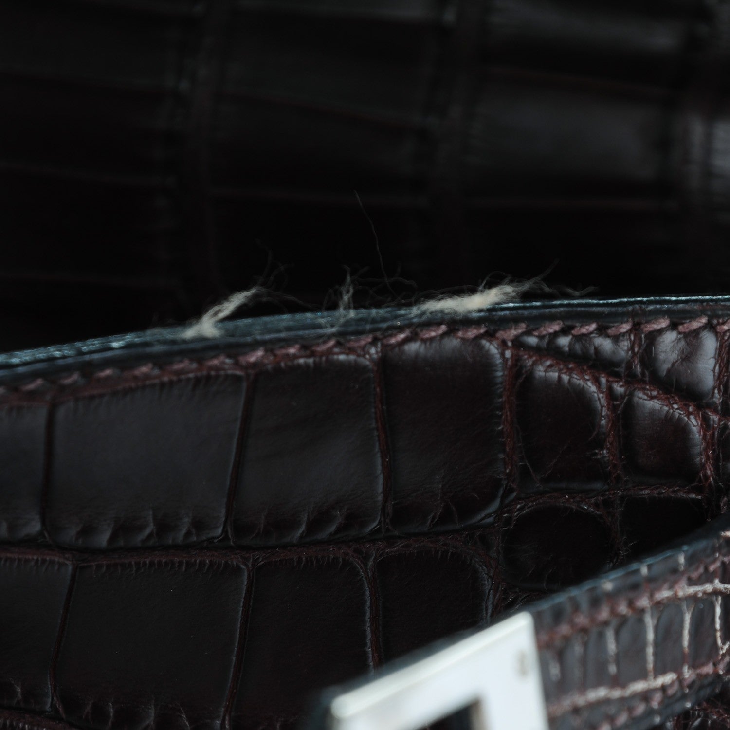 Hermes Matte Niloticus Crocodile Kelly Pochette Havane 16 of 17