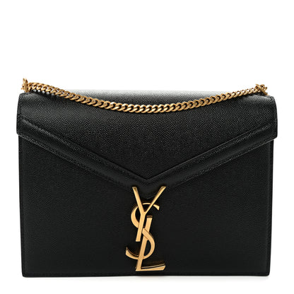 Saint Laurent Grain De Poudre Monogram Cassandra Clasp Bag Black Rouge Legion 1 of 11