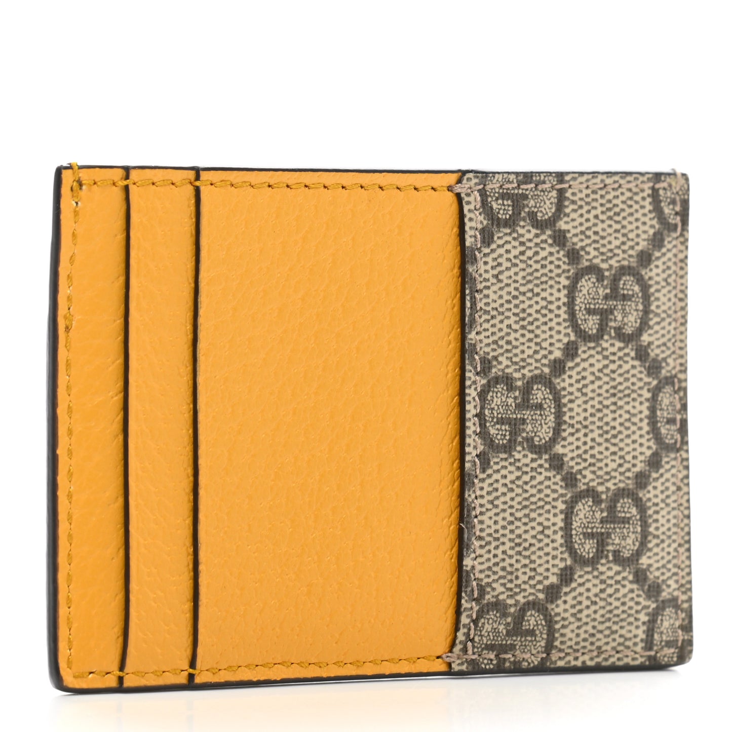 GG Supreme Monogram Neo Vintage Card Holder Beige Crop New Acero