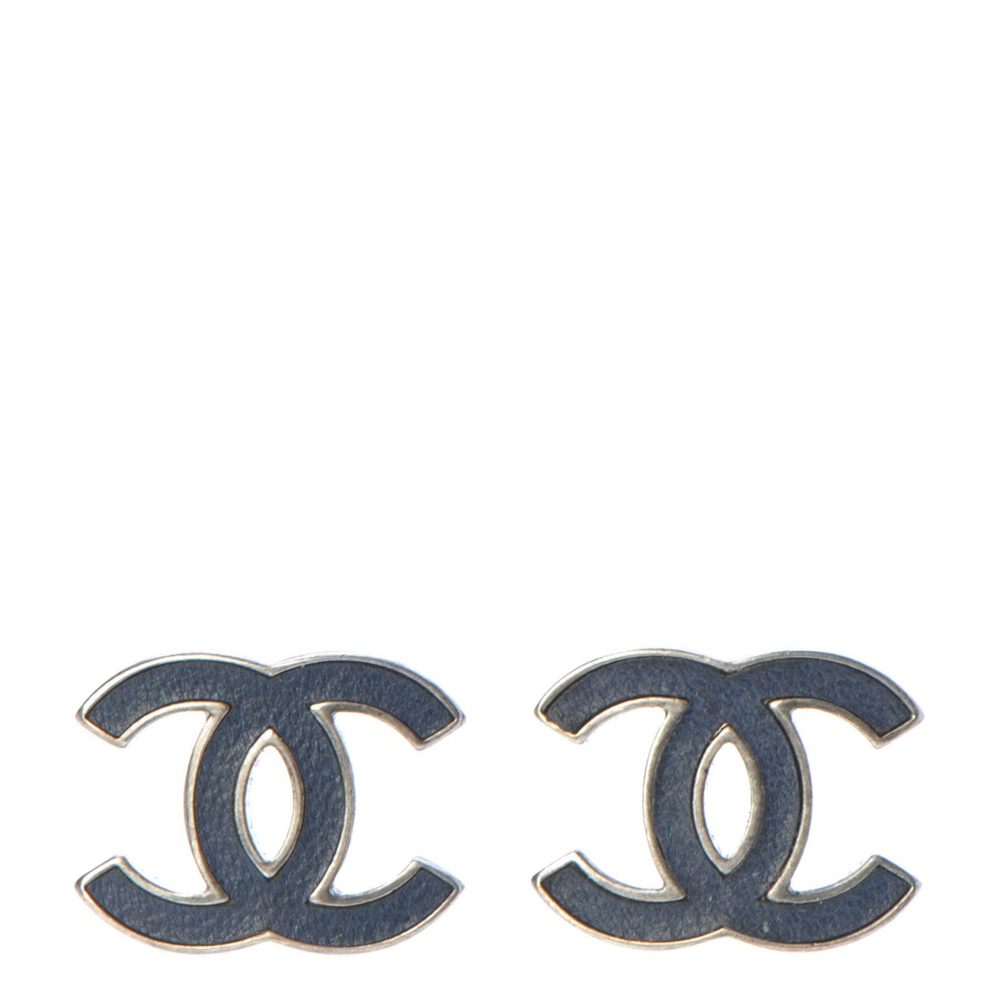 Lambskin CC Earrings Marine