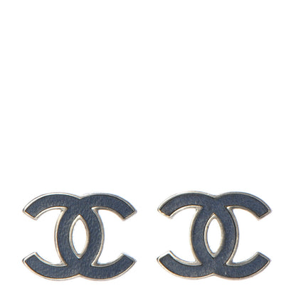 Chanel Lambskin CC Earrings Marine 1 of 6