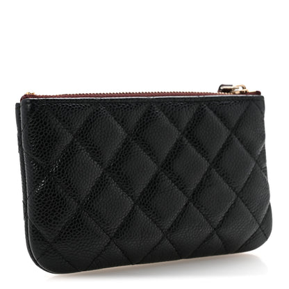 Chanel Caviar Quilted Small Cosmetic Case Black 3 of 10