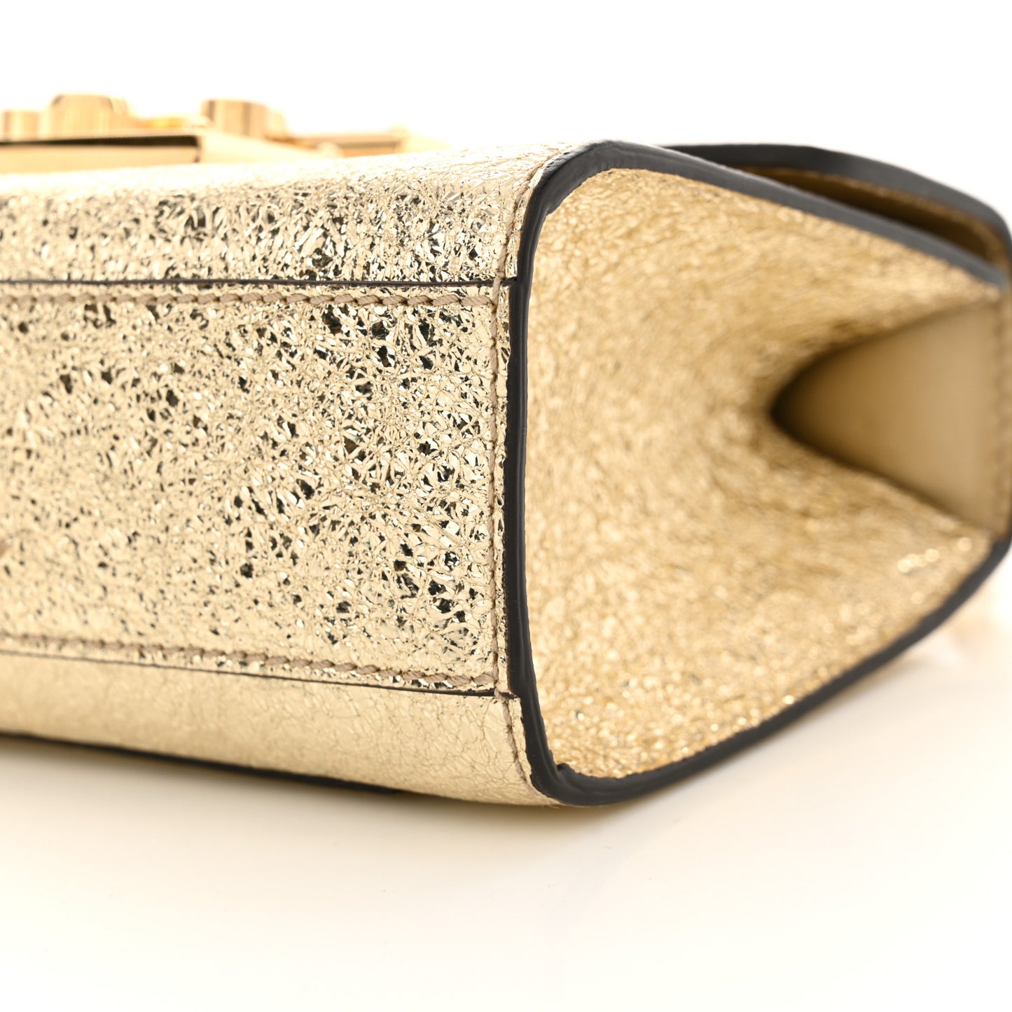Galassia Small Padlock Shoulder Bag Platino
