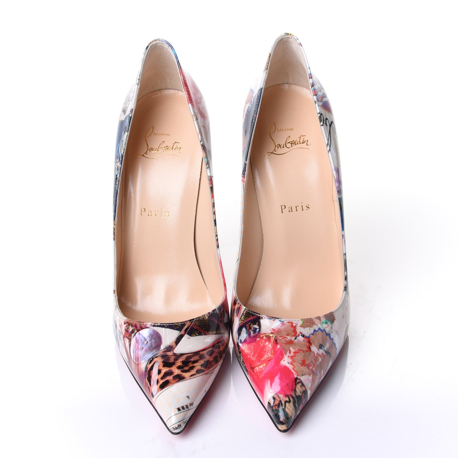 Christian Louboutin Patent Trash So Kate 120 Pumps 39 Multicolor 5 of 9