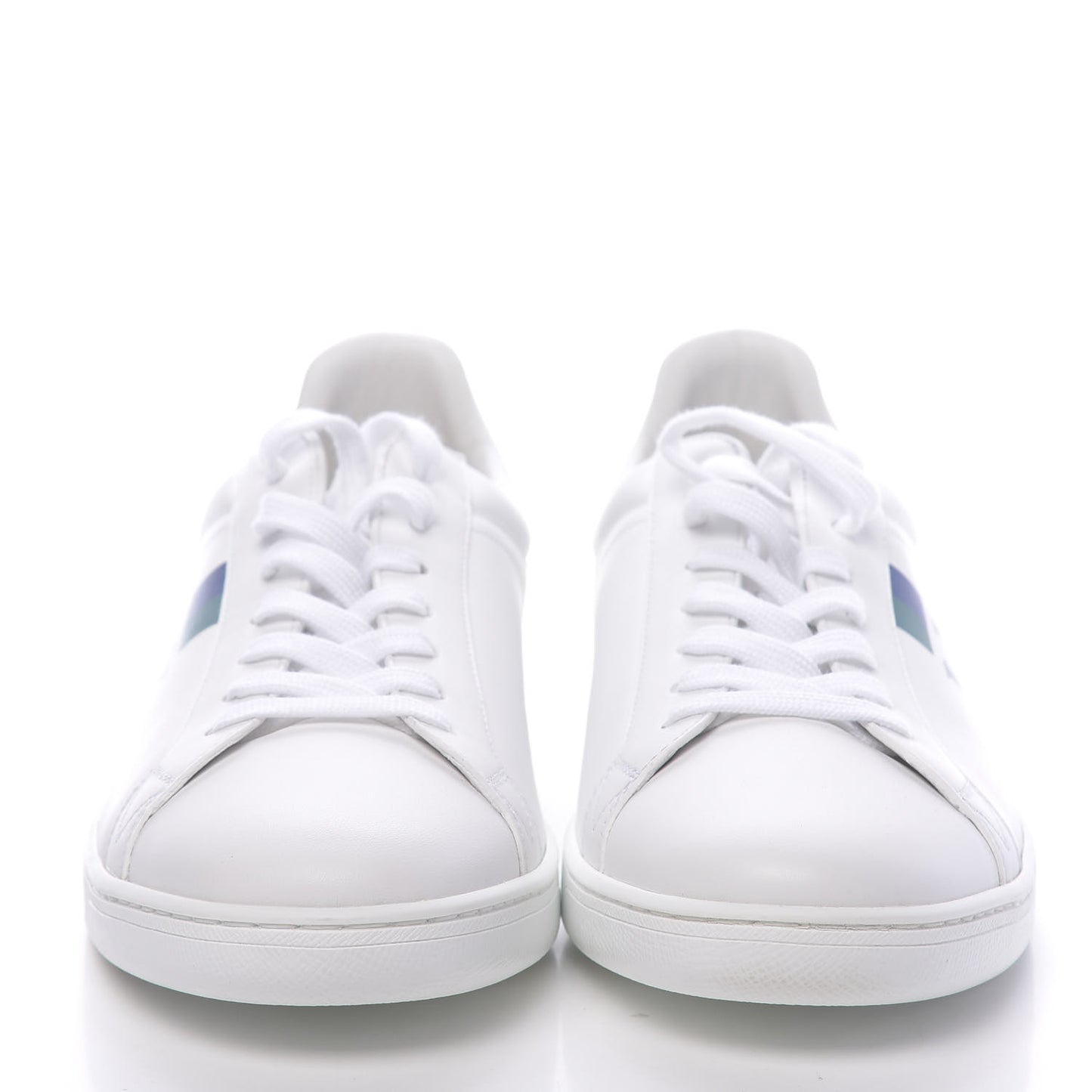 Calfskin Luxembourg Sneakers 7.5 White Bleu