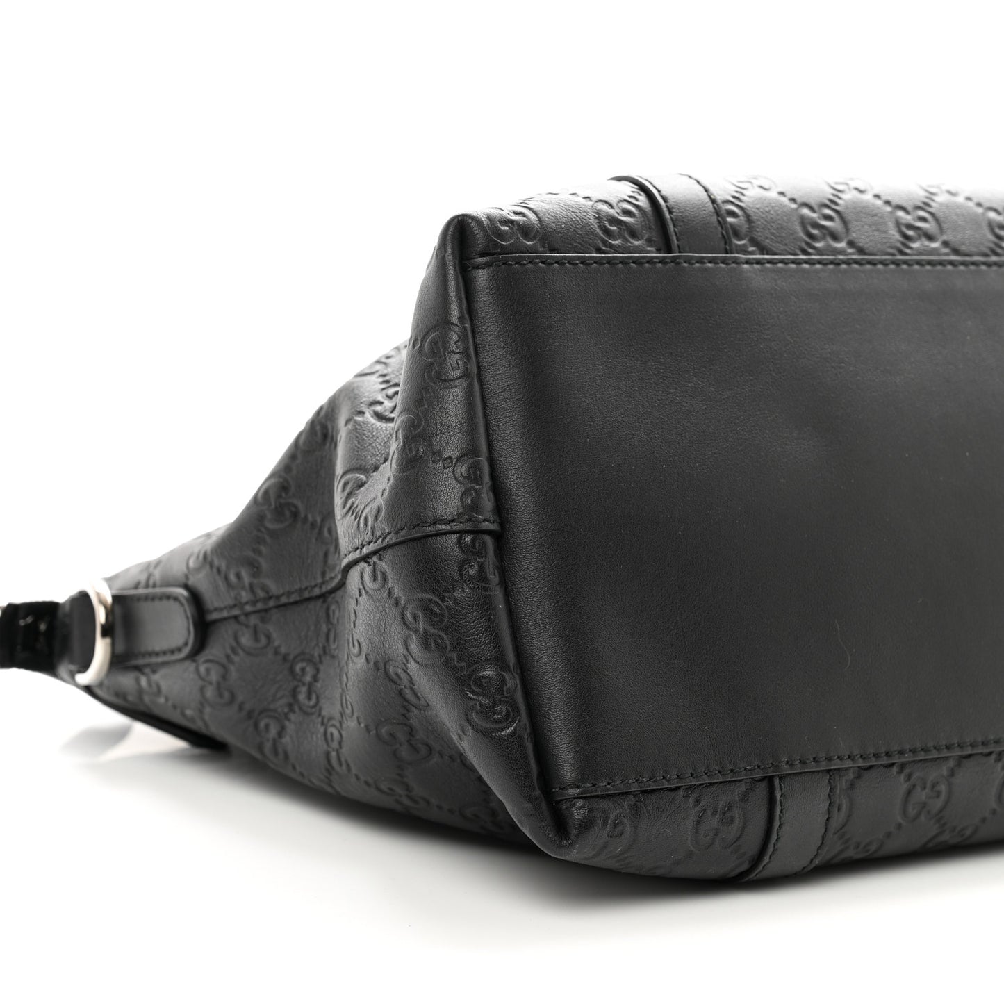 Guccissima Medium GG Charm Dome Satchel Black