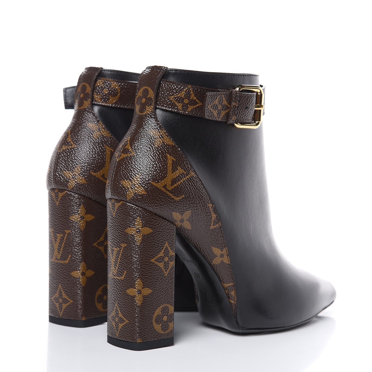 Calfskin Patent Monogram Matchmake Low Boots 37