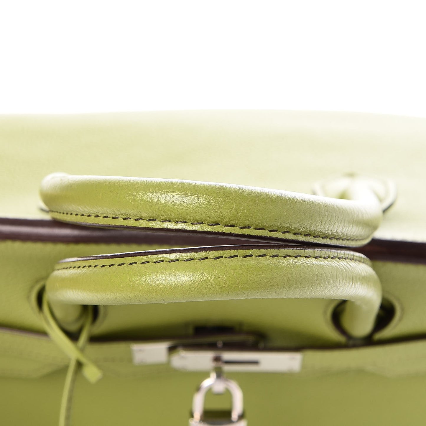 Taurillon Clemence Birkin 35 Vert Anis