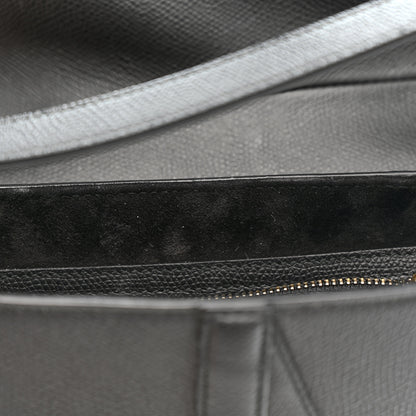 Christian Dior Grained Calfskin Saddle Bag Black 11 of 11