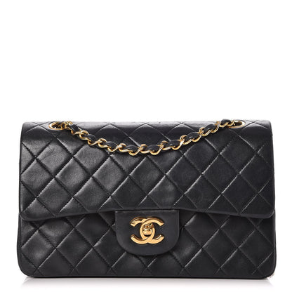 Chanel Lambskin Quilted Small Double Flap Black 1 of 8