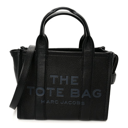 Marc Jacobs Grained Calfskin Small The Tote Bag Black 1 of 13