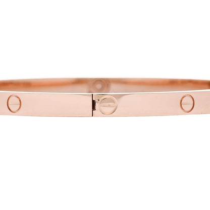 Cartier 18K Pink Gold Small LOVE Bracelet 17 5 of 8