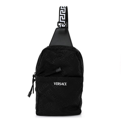Versace Nylon Sling Bag Black 1 of 9
