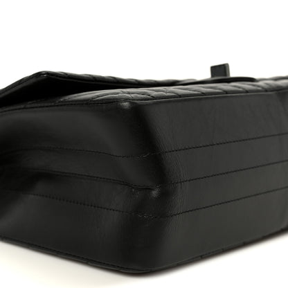 Chanel Aged Calfskin Chevron Quilted 2.55 Reissue 226 So Black 9 of 10
