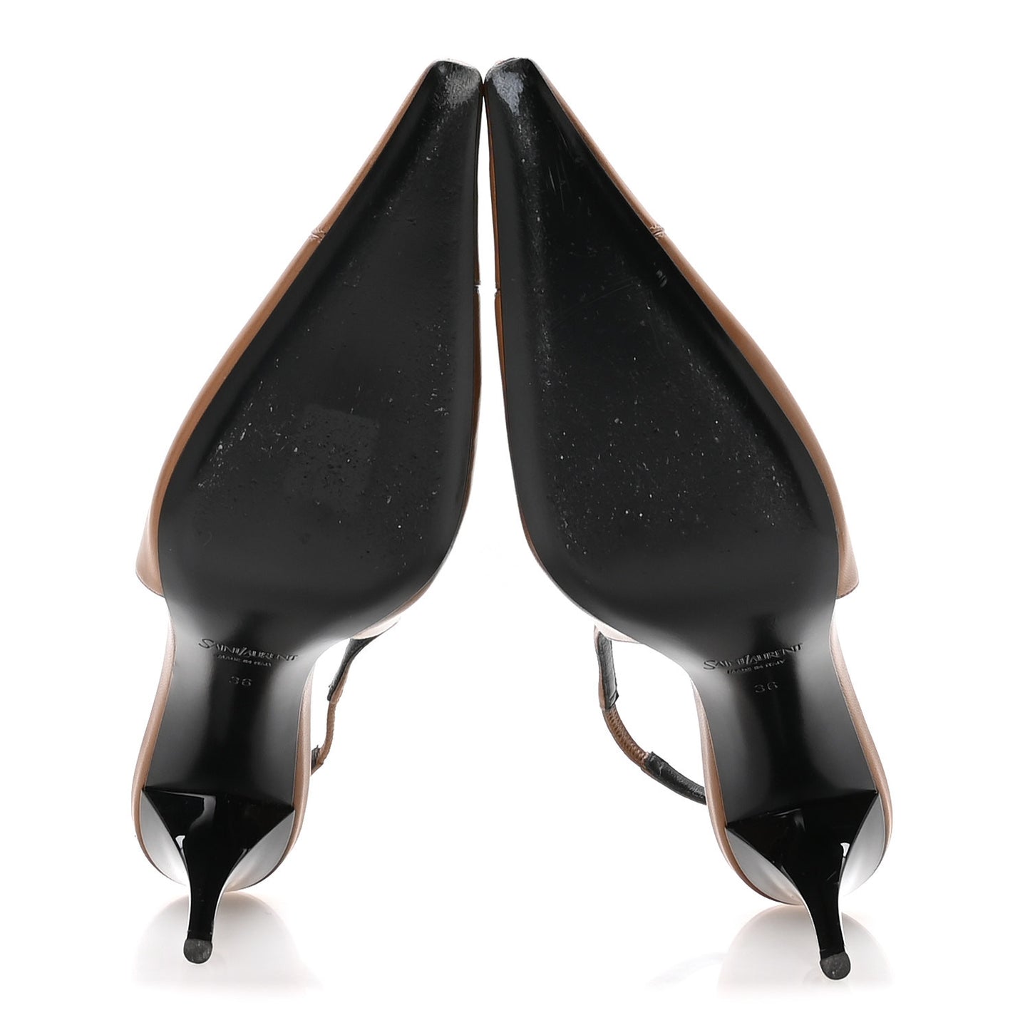 Nappa Babylone Breteuil Slingback Pumps 36 Macadamia