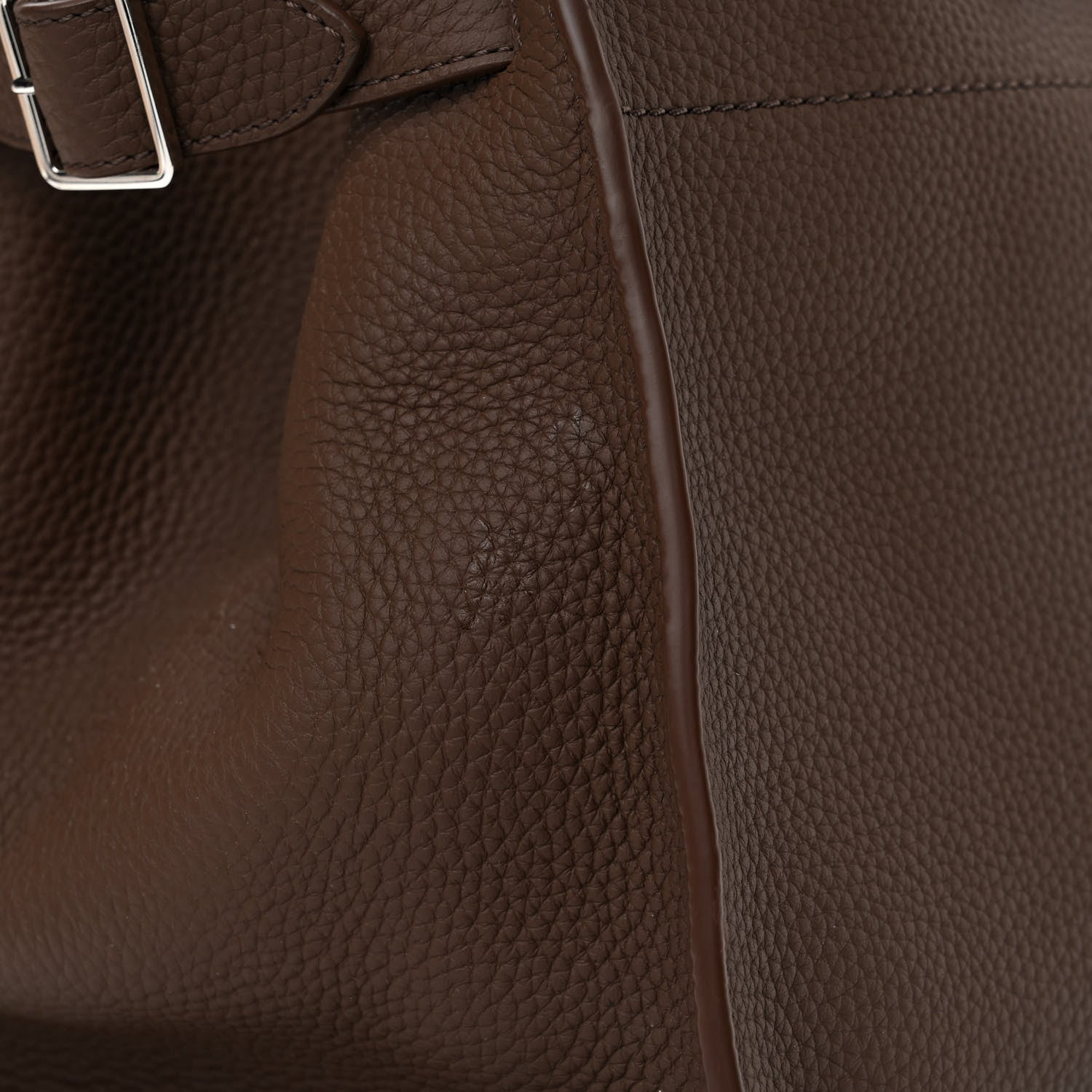 The Row Matte Grained Calfskin Soft Margaux 15 Dark Mocha 12 of 12