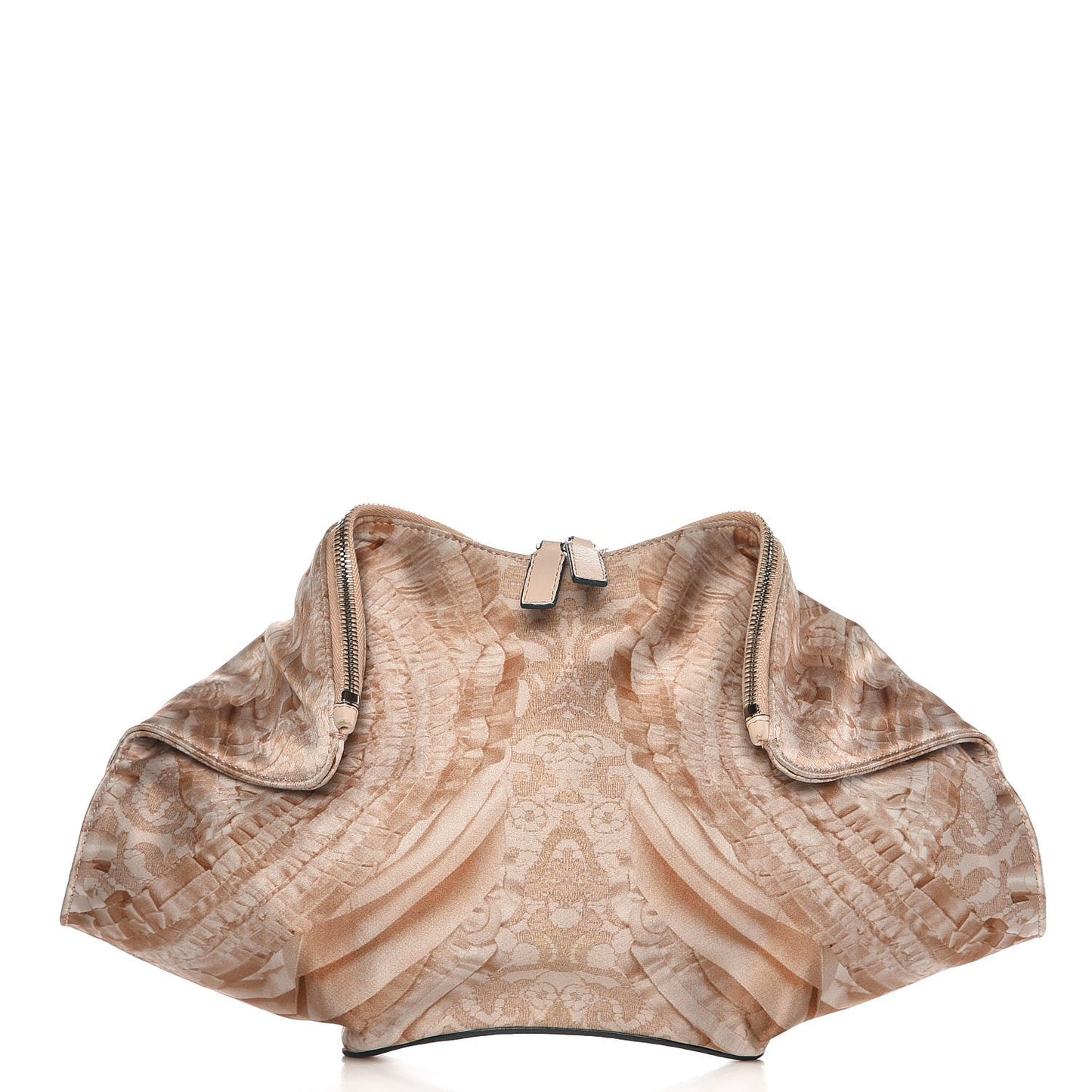 Silk Lace Print De Manta Clutch