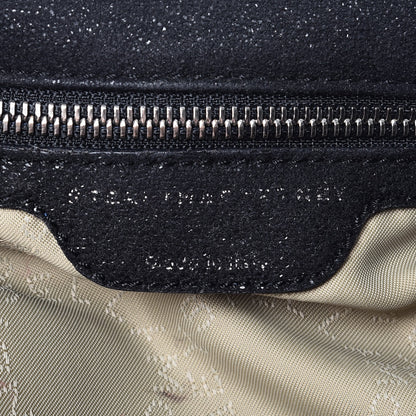 Stella McCartney Shaggy Deer Falabella Fold Over Tote Black 7 of 11