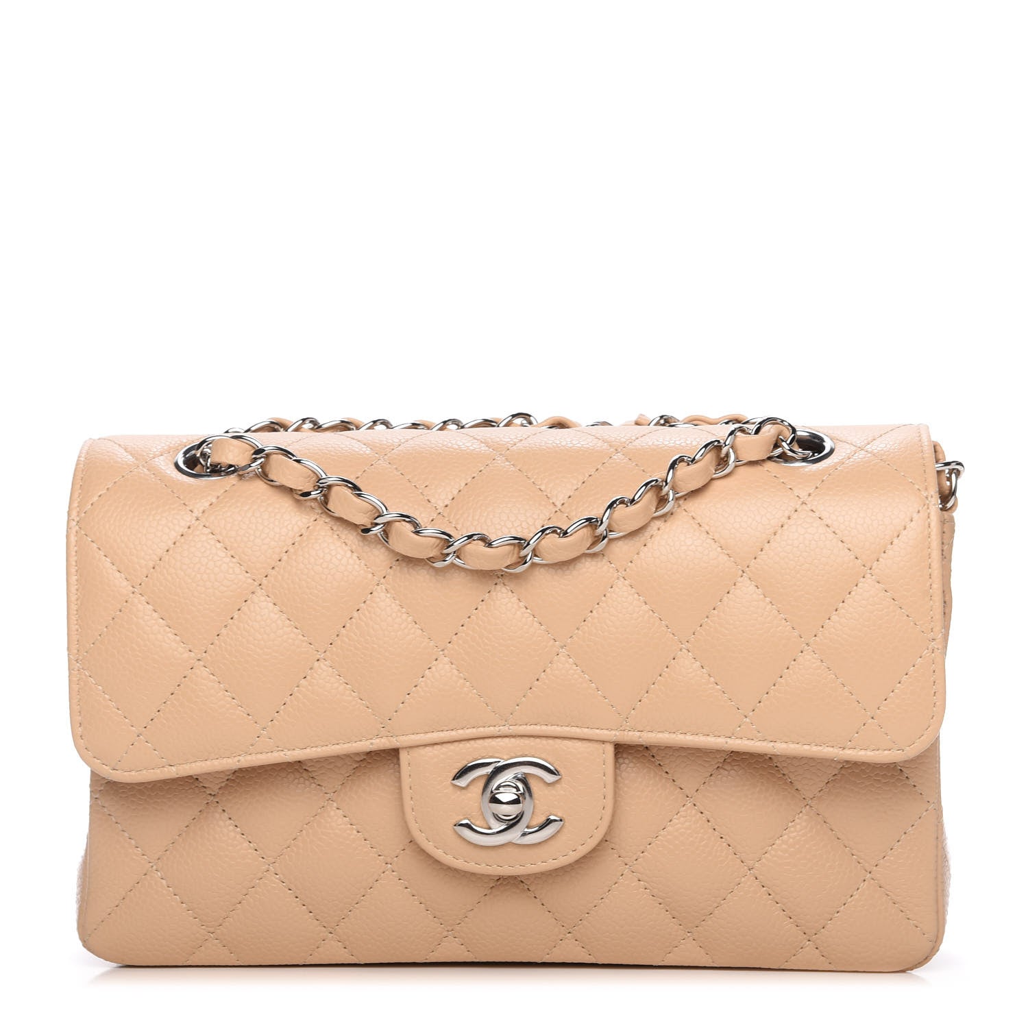 Chanel Caviar Quilted Small Double Flap Beige 1 of 11