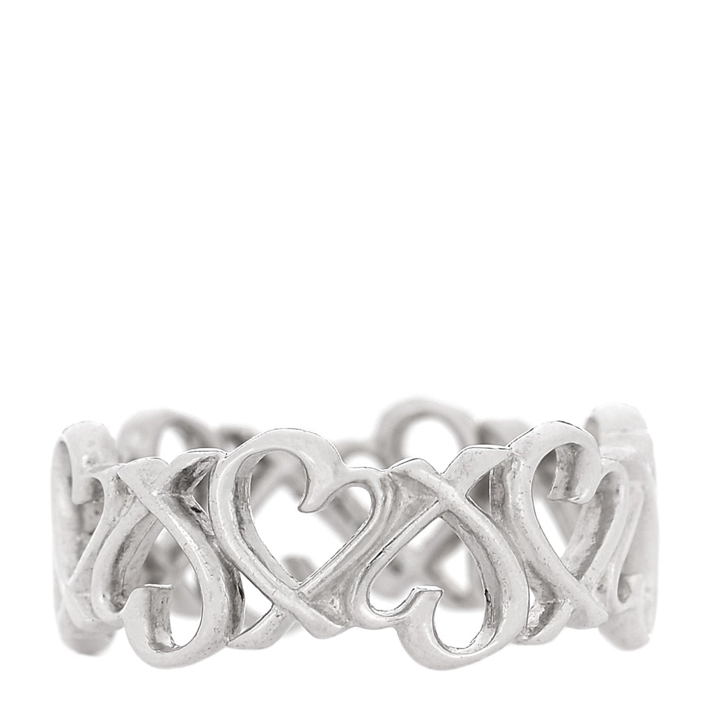 Sterling Silver Paloma Picasso Loving Heart Band Ring 49 5